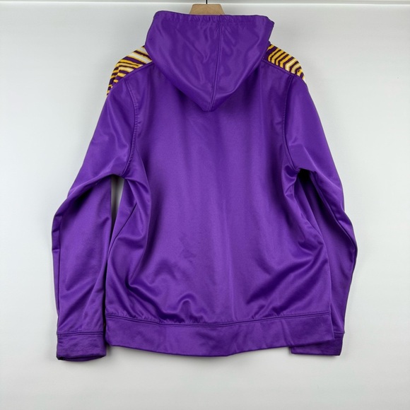 NFL Team Apparel Men’s L Minnesota Vikings Zubaz Hoodie Purple Pullover - Picture 8 of 9